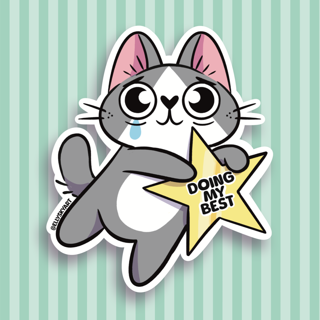 Doing my best - Sticker