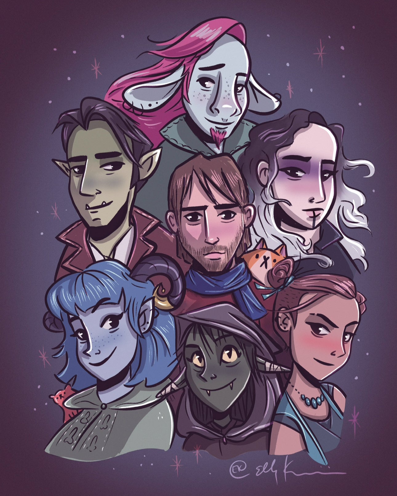Mighty Nein Print