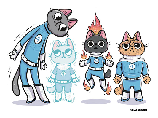 Catastic Four Print