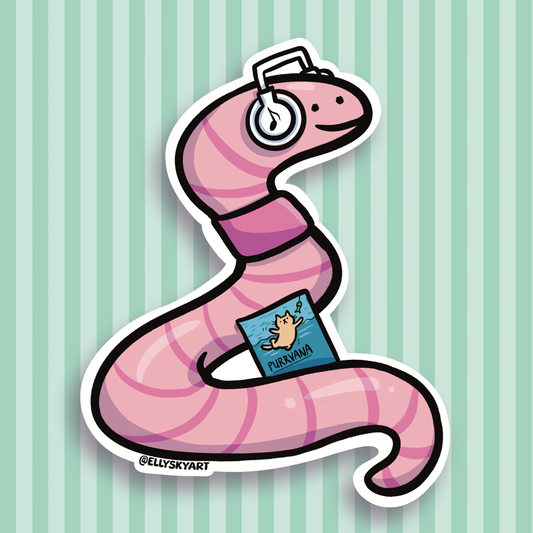 Wormy - Sticker