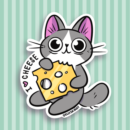 I love cheese - Sticker