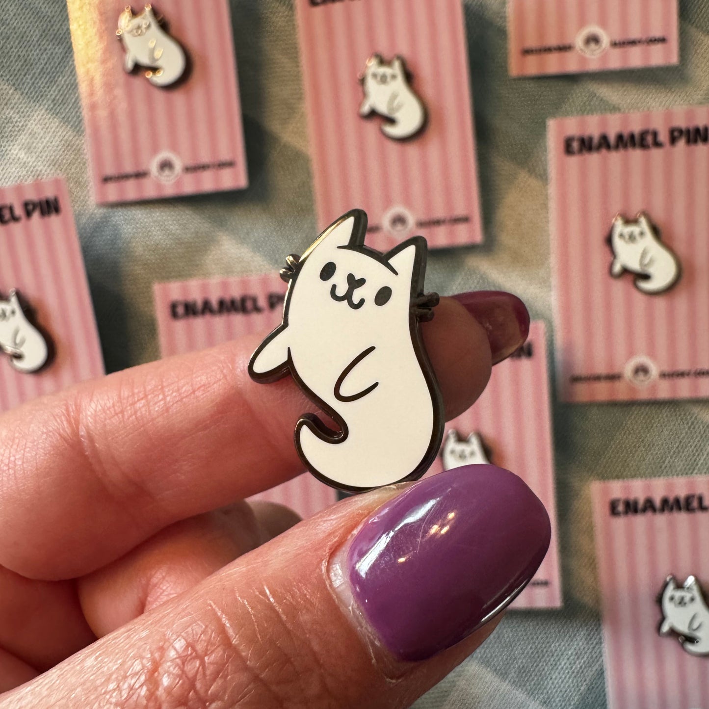 Ghost Kitty - Enamel Pin