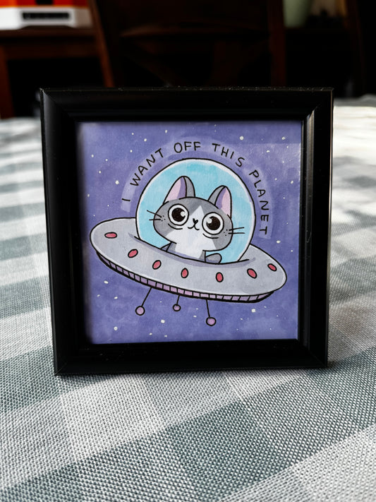 Outer Space Kitty (ORIGINAL)